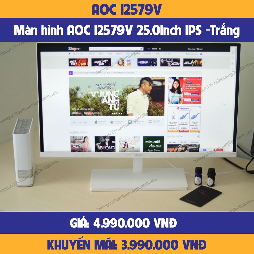 Màn hình máy tính AOC I2579V - 25-inch-HÀNG CHÍNH HÃNG-MỚI 100%