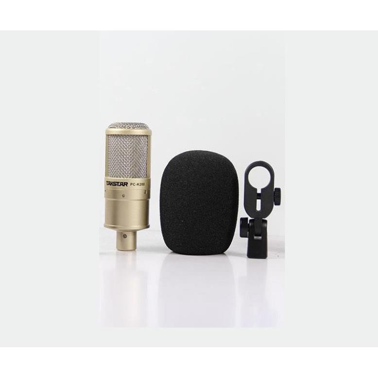 Micro thu âm không cần soundcard,Mic thu âm PC- K200, new 2021