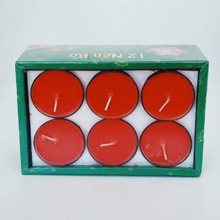 đèn cầy nến bơ 12 ly cốc trang trí thắp hương ngày lễ tết không mùi không khói sạch cháy đốt 7 tiếng an toàn sức khoẻ