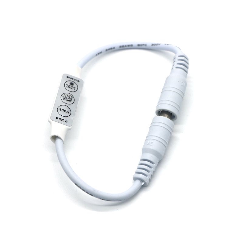 Công tắc điều khiển 3 phím điều chỉnh độ sáng giắc cắm DC kép cho dải đèn LED màu đơn 12V 24V 5050 3528 5630 5730