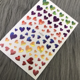 STICKER DÁN MÓNG HÌNH TRÁI TIM
