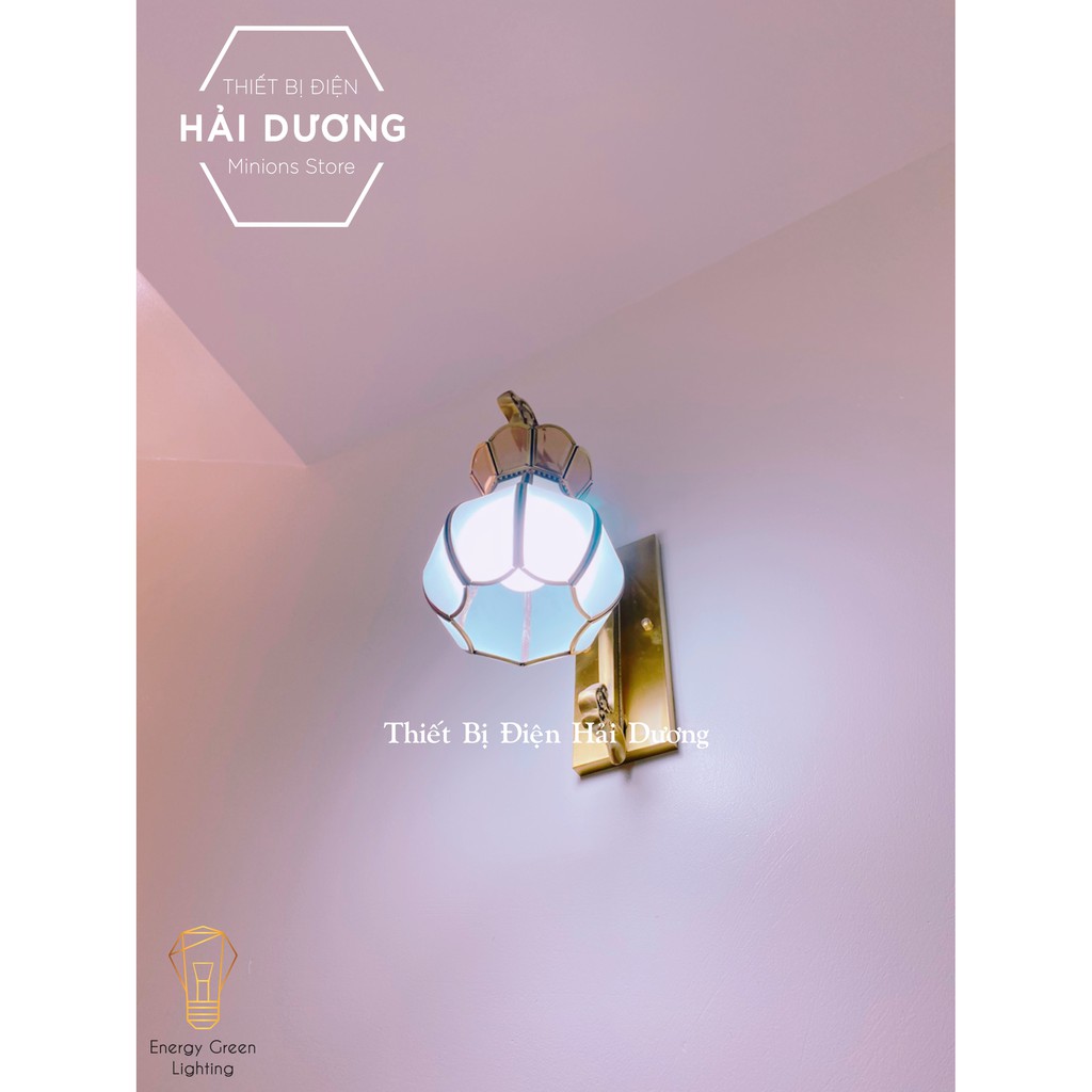 Đèn Gắn Tường Cao Cấp Đồng Nguyên Chất Trang Trí Cổ Điển B6072 - Bảo hành 12 tháng - Tặng bóng led