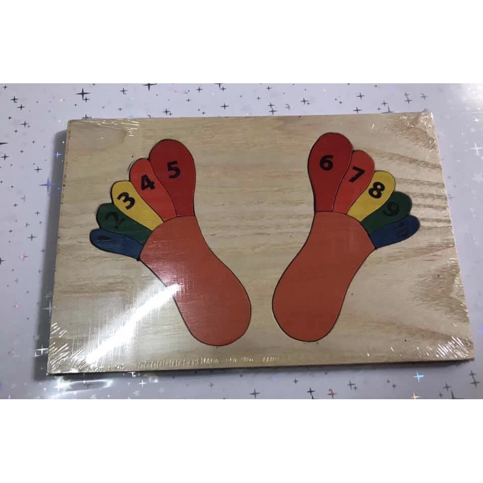 Tranh ghép bàn chân - Đồ chơi trí tuệ