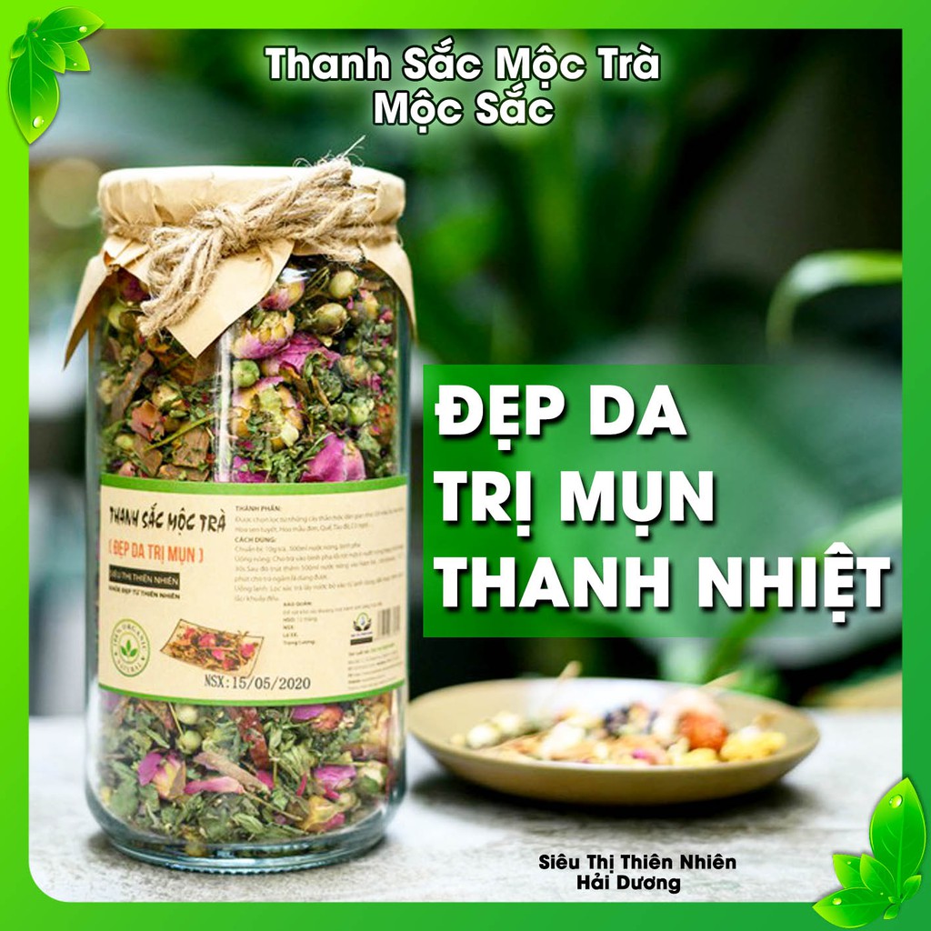 Trà Đẹp Da, Trị Mụn, Giải Nhiệt - Thanh Sắc Mộc Trà - Siêu Thị Thiên Nhiên Hải Dương