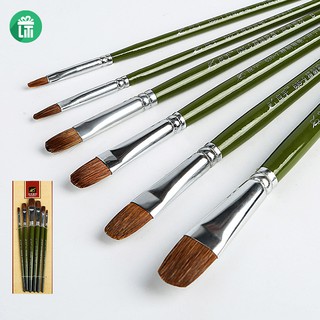 BỘ 6 CÂY CỌ ĐẦU DẸP (vẽ tranh sơn dầu, arcylic hay màu nước)