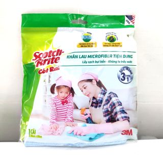 Khăn lau microfiber tiện dụng scotch brite màu ngẫu nhiên- giá gốc 153.000