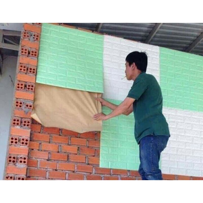 Xốp dán tường giả gạch 3D 70x77cm loại 1 | BigBuy360 - bigbuy360.vn