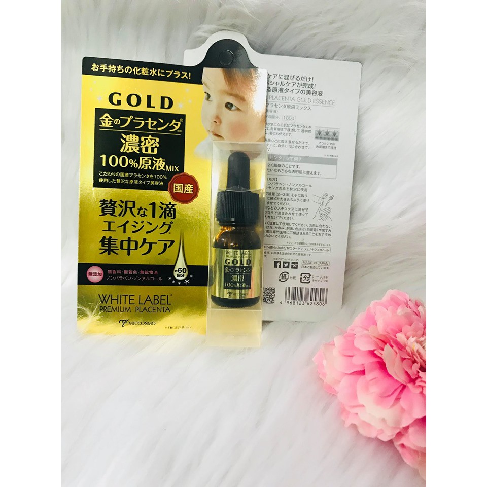 Serum loại bỏ thâm nám, làm trắng da White Label Premiun Placenta Gold Essence