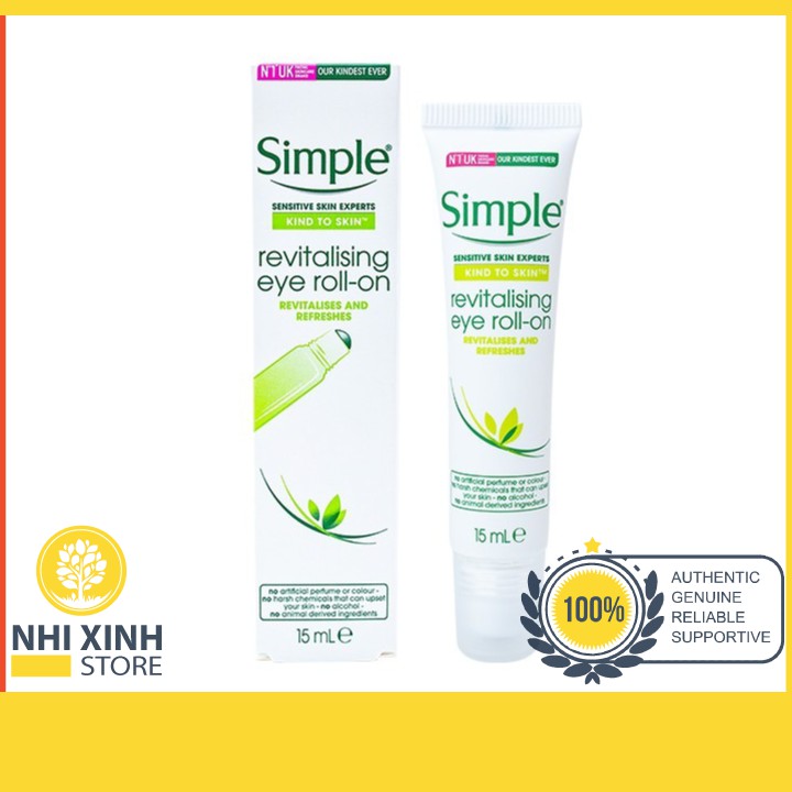 Lăn Dưỡng Mắt Simple Kind To Eyes Revitalizing
