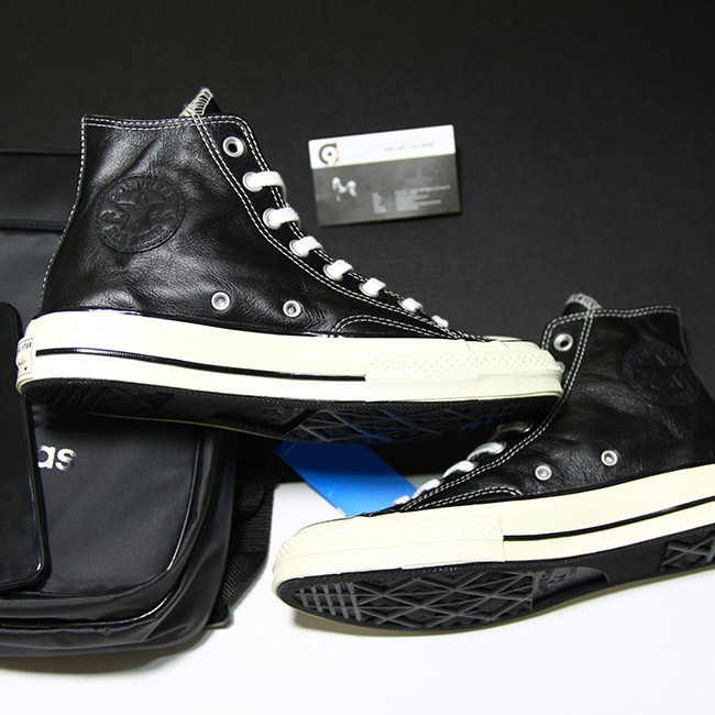 Giày Converse 1970s cao cổ da đen CCDD15