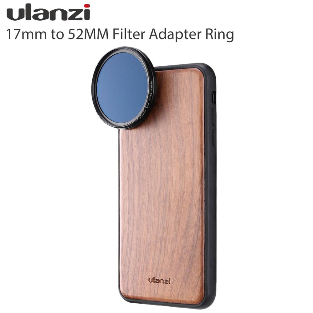 Ulanzi phổ 17mm đến 52mm 37mm đến 17mm Điện thoại Camera Lens Lọc Adaptor nhẫn video Rig Lens Adapter cho