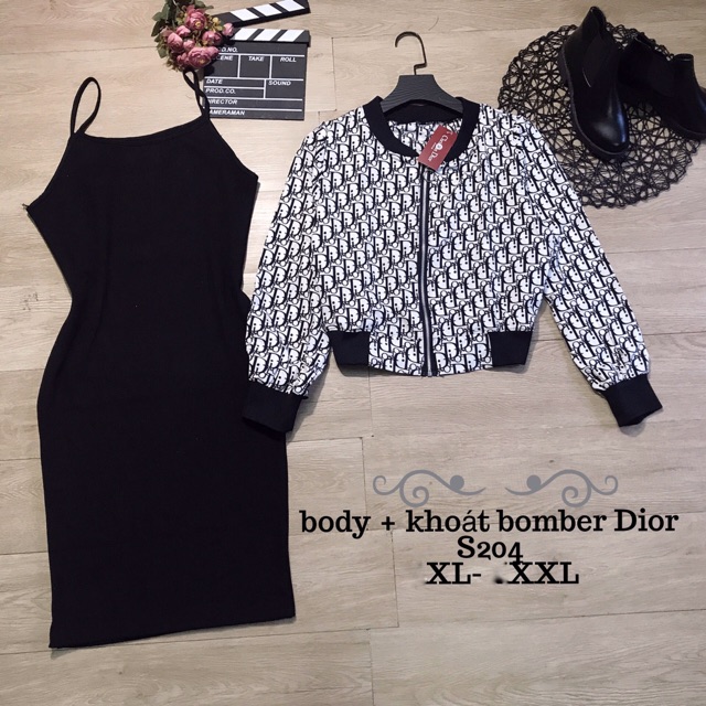 Set Body + Khoác Bomber Đì O Bigsize