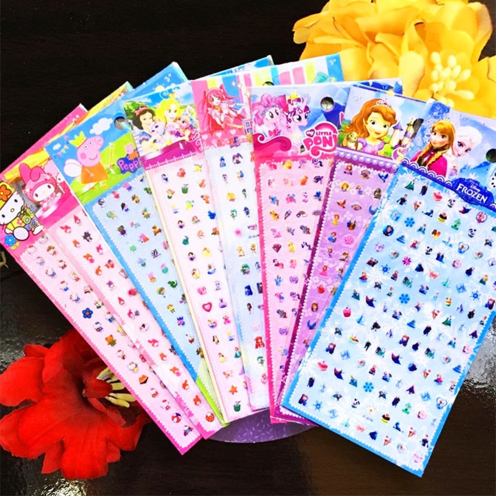 Sticker 120 miếng dán móng cho bé họa tiết hoạt hình lung linh BBShine – J017