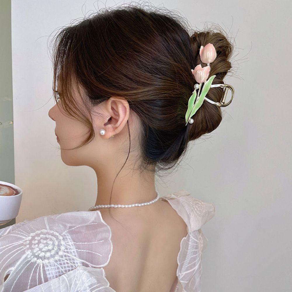 MOCHO Kẹp TóC HìNh Hoa Tulip Dễ Thương Cho Nữ