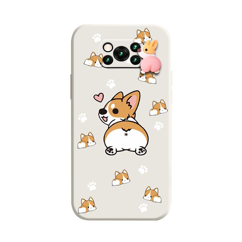 Ốp Điện Thoại Silicon Dẻo Mềm Hình Chú Chó Corgi Cho Xiaomi Poco X3 NFC/X3 Pro/X3