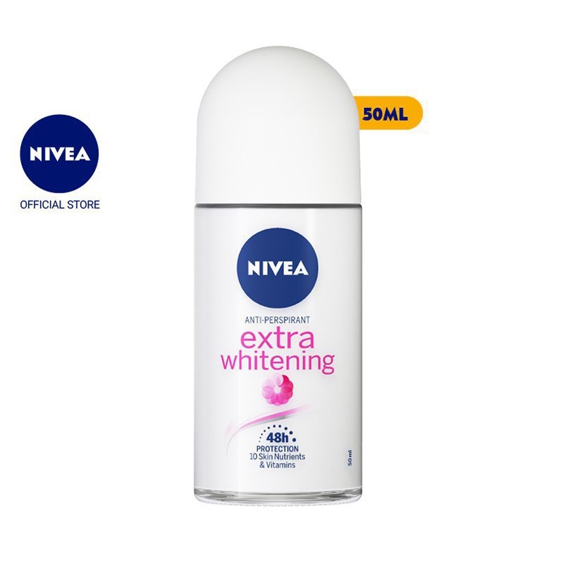 LĂN NGĂN MÙI NIVEA EXTRA WHITENING TRẮNG MỊN MỜ VẾT THÂM 50ML