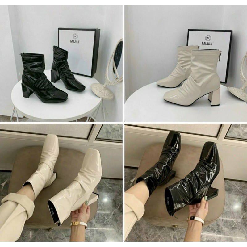 [RẺ VÔ ĐỊCH] BOOTS NHÚN CAO GÓT HÀNG CAO CẤP