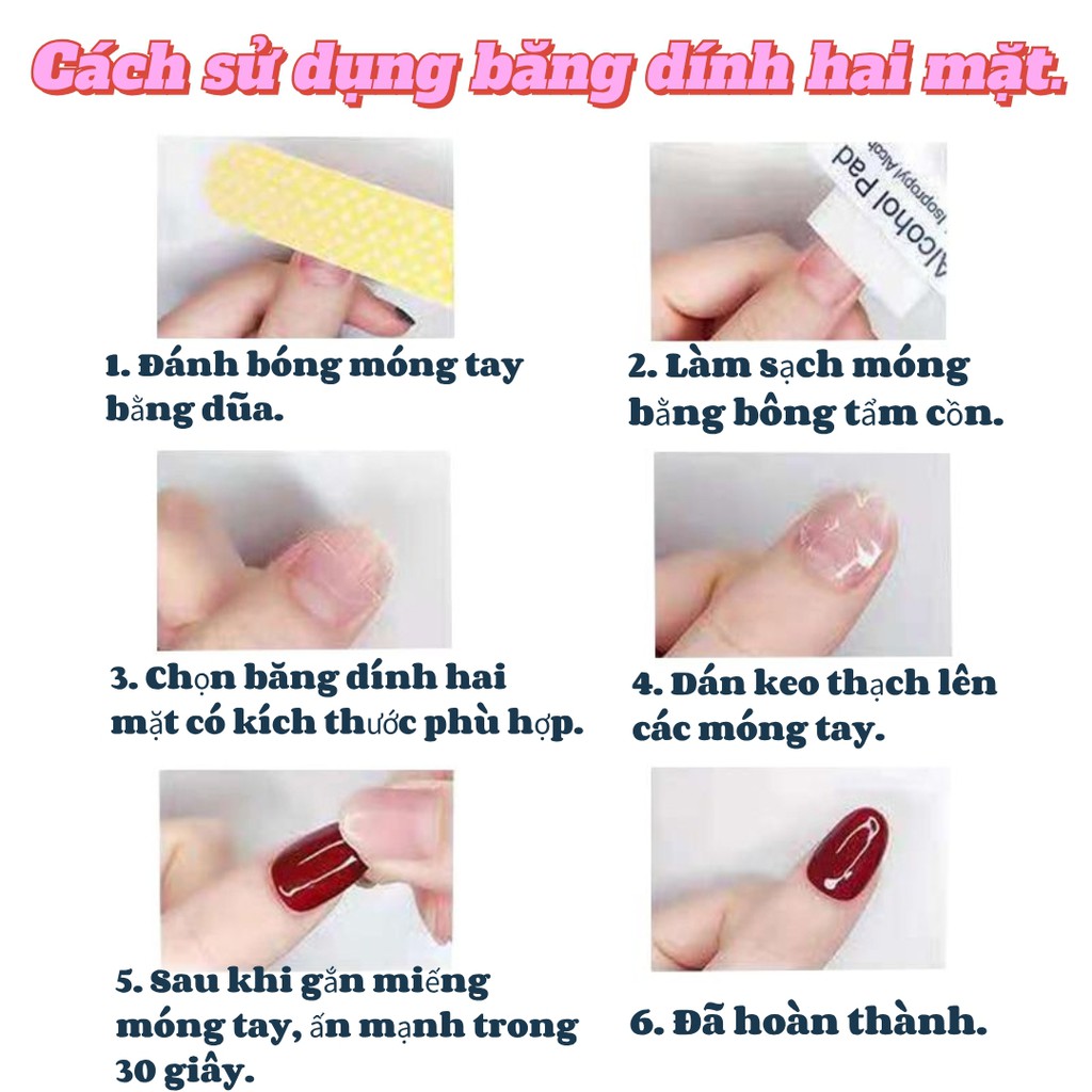 【Miễn phí hai dụng cụ lắp】Bộ 24 móng tay giả họa tiết đáng yêu trang trí móng tay nghệ thuật kèm keo dán phong cách Pháp KOLIN