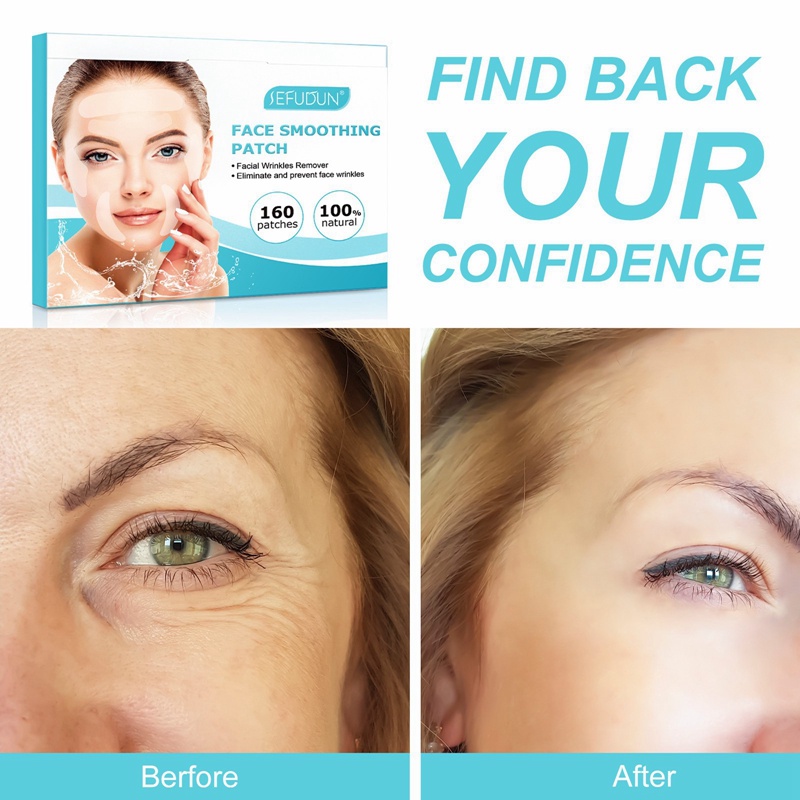Miếng Dán Làm Mờ Nếp Nhăn Nhẹ Nhàng Loại Bỏ Nếp Nhăn Trên Trán/Đầu/Đầu Mịn Màng