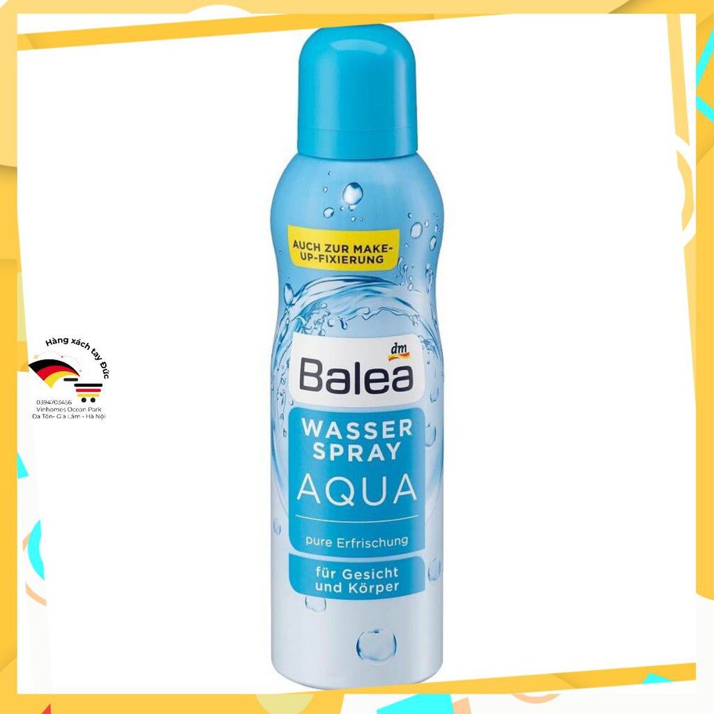 ❤️[CHÍNH HÃNG 100%] XỊT KHOÁNG BALEA AQUA 150ML HÀNG ĐỨC 💯