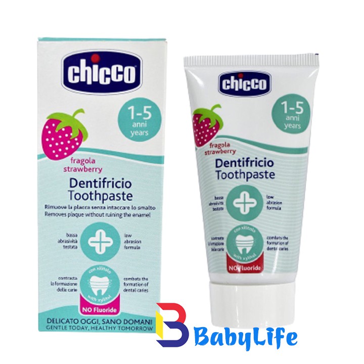 Kem đánh răng hương Dâu Chicco 12M+