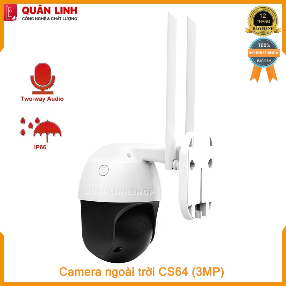 Camera ngoài trời Vstarcam CS64 Full HD 1296P (3MP), tích hợp AI, bảo hành 12 tháng