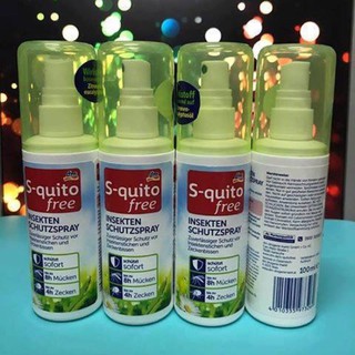 Xịt chống muỗi và côn trùng đốt Squito Free chai 100ml