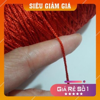 20 M Dây Dù 1mm Loại Đẹp Dan Vòng Tay, Kết Vòng Chỉ Đỏ [MUA NGAY]