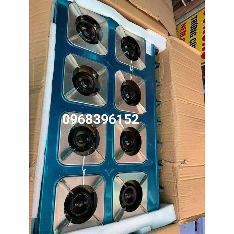 Bếp gas nấu mì cay 8 họng cao cấp kiềng inox 304