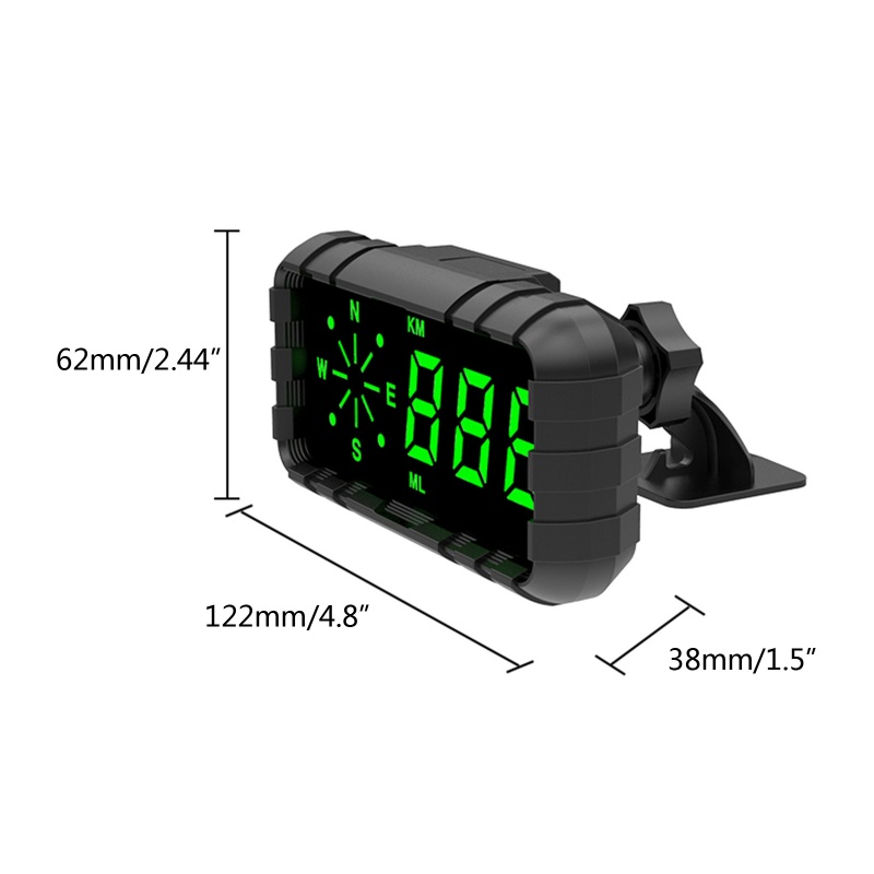 Đồng Hồ Tốc Độ Màn Hình Lcd 4.2 Inch Kèm La Bàn Chuyên Dụng Cho Xe Hơi