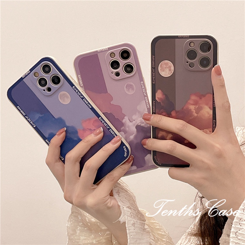 Samsung S22 S21 Ultra Plus S20 S21 FE Note 10 Lite 20 Ultra 10 Plus Ốp Điện Thoại Mềm Hình Đám Mây Màu Nước Cho