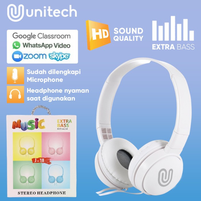 Tai Nghe Chụp Tai Unitech J18 Có Micro A7J0 | BigBuy360 - bigbuy360.vn