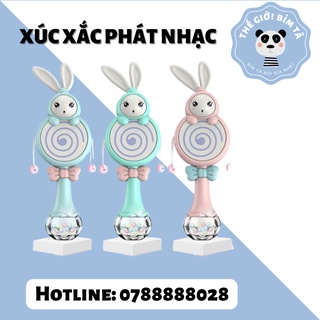 Xúc xắc phát nhạc kết hợp gặm nướu cầm tay cho bé