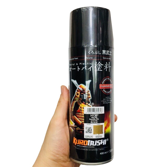 Sơn xịt Samurai - H138 ĐỎ R4L  400ML