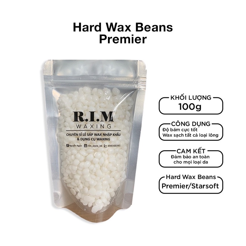 Combo 100Gr Sáp Wax HARD BEANS nhập khẩu Úc + mỡ trăn triệt lông tại nhà