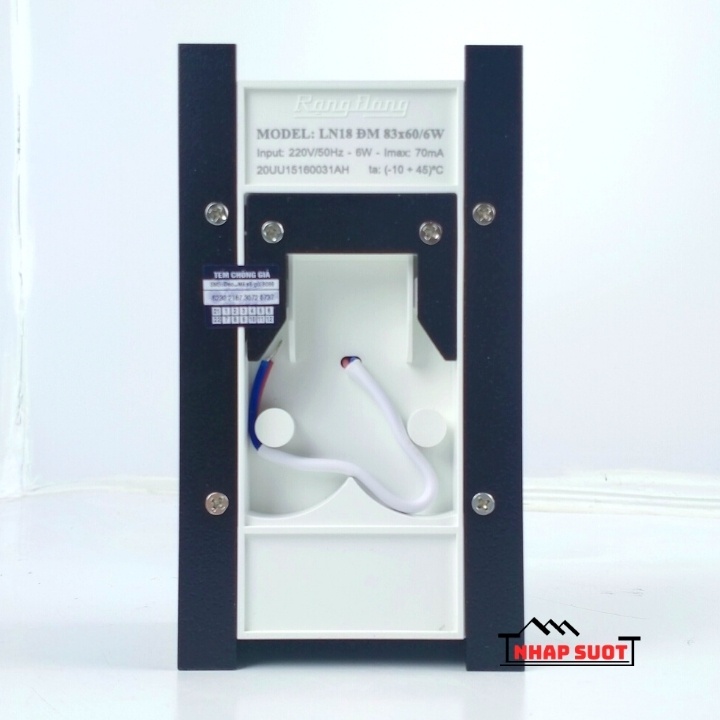 Đèn LED gắn tường Rạng Đông 6W đổi màu, sáng hai đầu, đa phong cách, có thể tuỳ chỉnh góc chiếu LN18v2ĐM