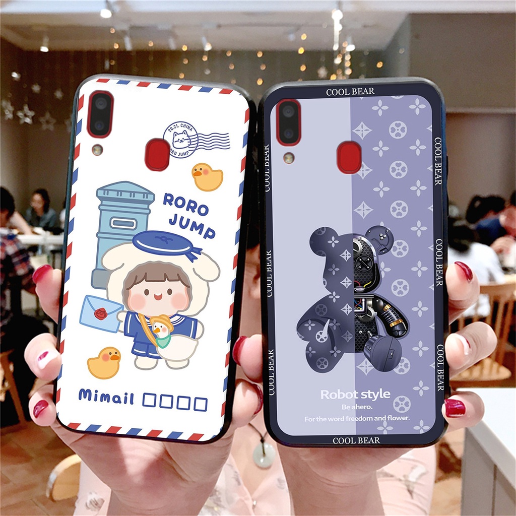 Ốp lưng Samsung Galaxy A20 in hình 3D gấu mới nhất - sang - chảnh - ĐẸP- BỀN