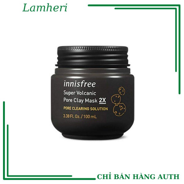 Mặt nạ đất sét Super Volcanic pore clay mask 2X innisfree 100ml