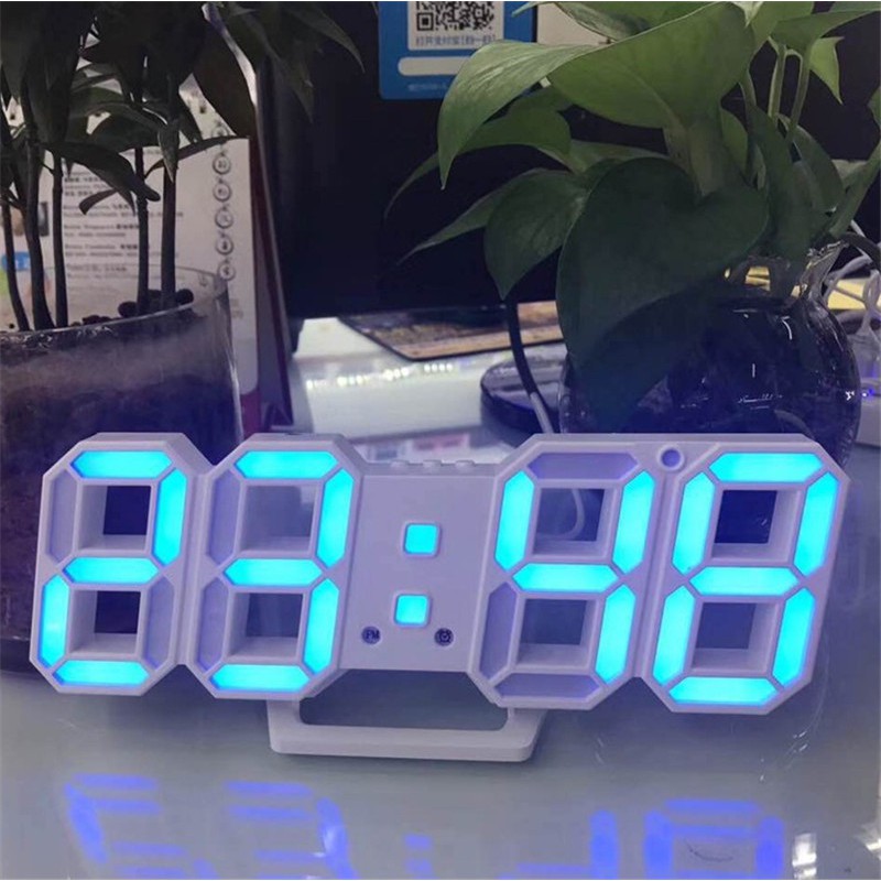 Đồng hồ LED 3D Smart Clock treo tường, để bàn