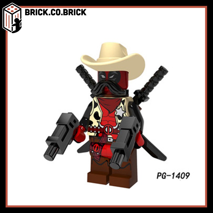 Lego Siêu Anh Hùng DC Đồ Chơi Lắp Ráp Minifigure và Non Lego Super Hero Deadpool Catwoman Redhood Yellow Latern