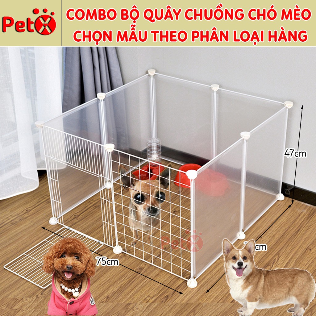 Quây chuồng chó mèo lắp ghép nuôi thú cưng sơn tĩnh điện giá rẻ-5