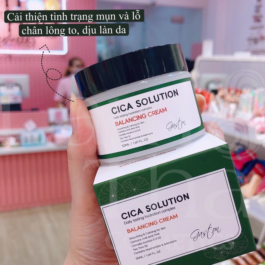 Kem Dưỡng Ngừa Mụn Làm Dịu Da Gaston Cica Solution Balancing Cream