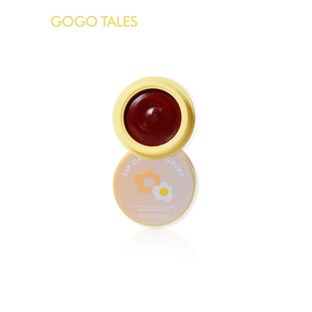 Son Dưỡng hũ Giấc Kích Màu Sau Xăm GOGO TALES hoa vàng(kèm cọ)
