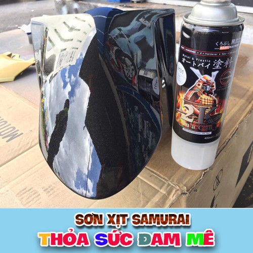 Chai sơn màu đen ánh kim Y81 Samurai Paint .