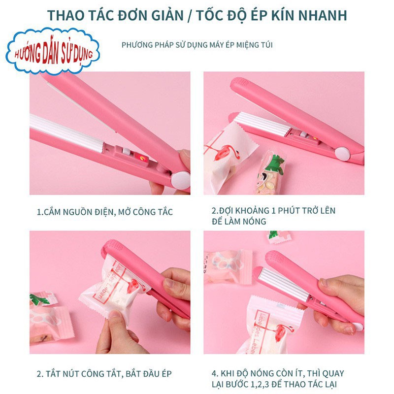 Máy Hàn Túi Nilon, Máy Hàn Miệng Túi Mini Cầm Tay Đa Năng, Tiện Lợi  - S'Home - SH35