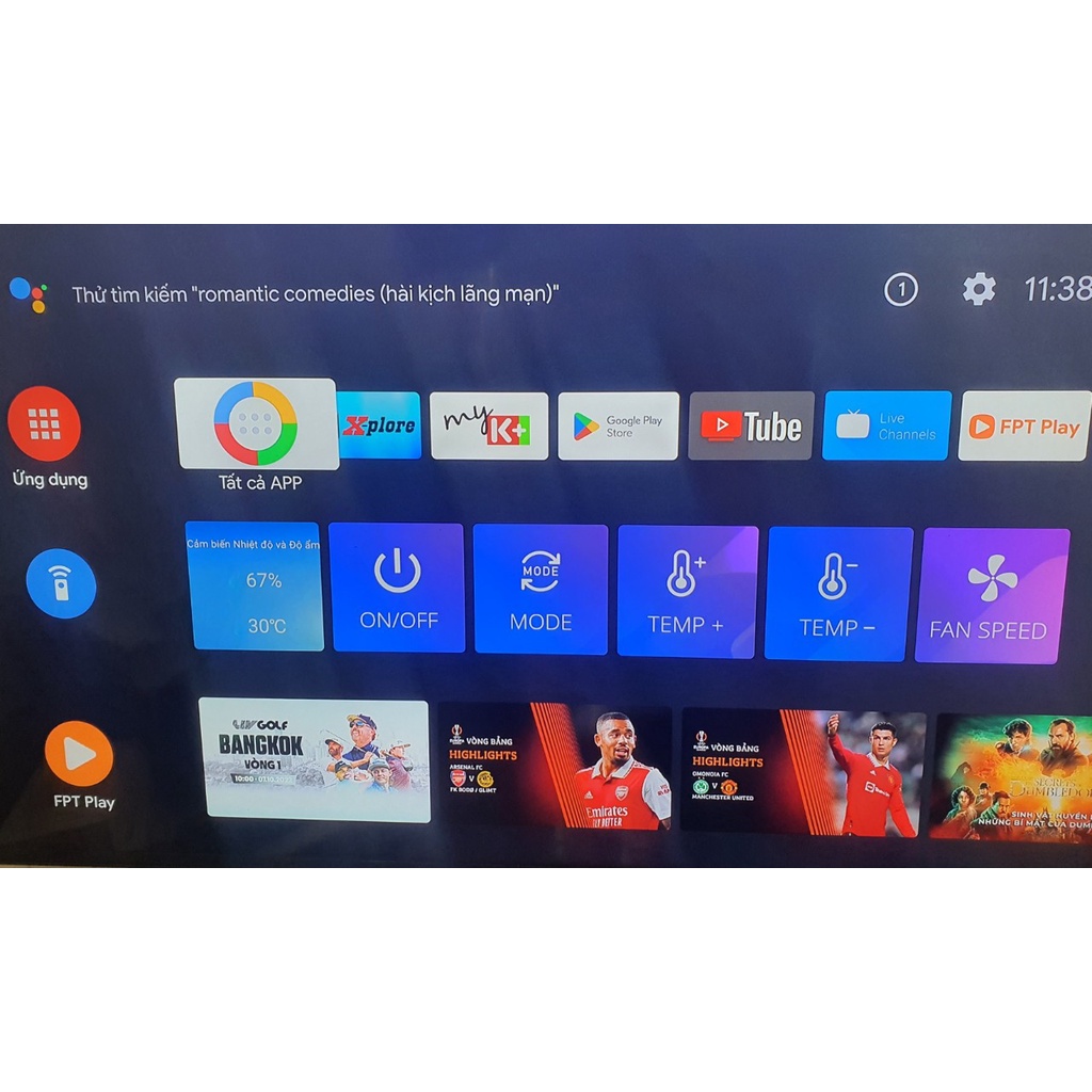 FPT Play Box S T590 Giao diện Android TV