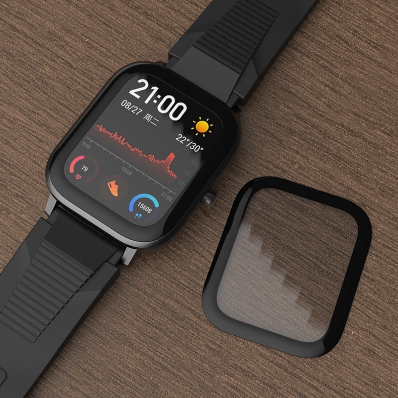 Set 5 Miếng Dán Cường Lực 3d Bảo Vệ Màn Hình Cho Amazfit Gts