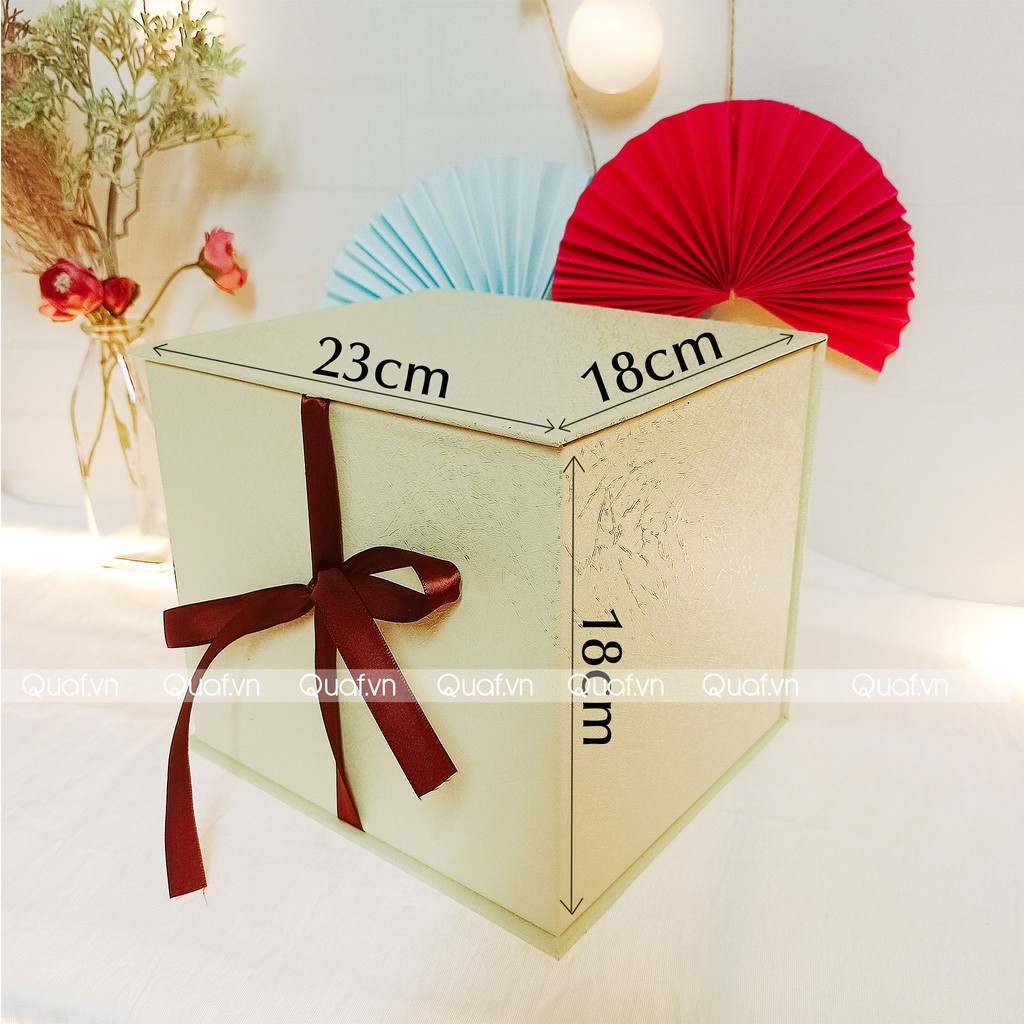 (18x18x23cm) Hộp Quà Sinh Nhật, Hộp Quà Tặng Valentine, Hộp Quà Handmade