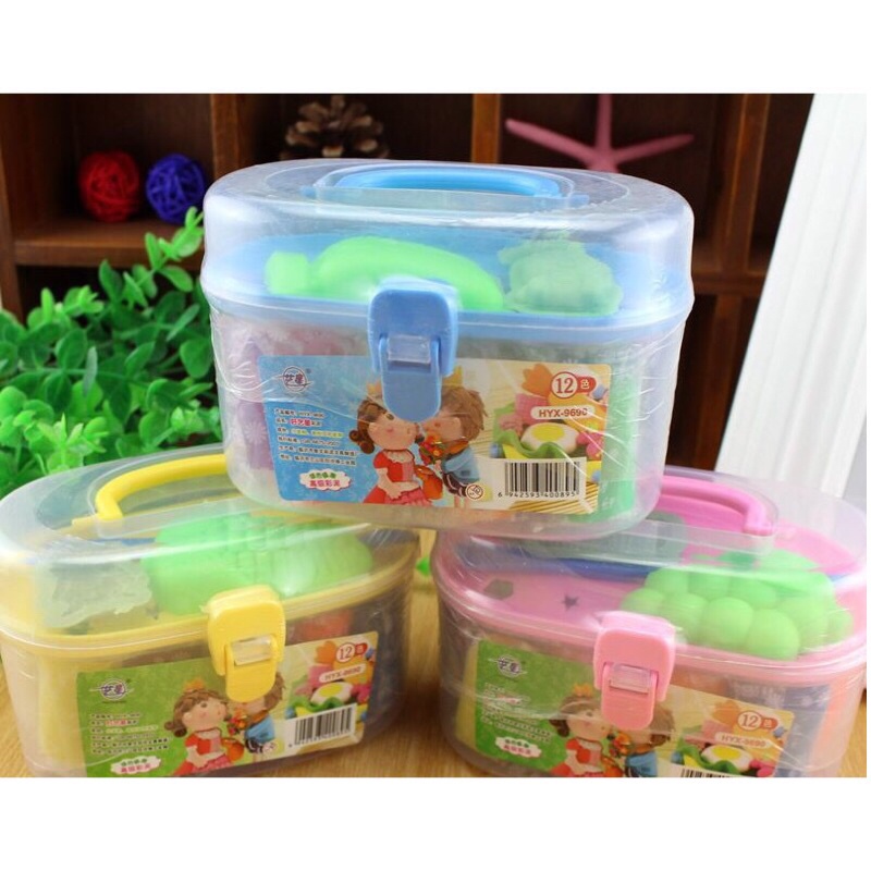 Hộp đồ chơi đất sét 12 màu cho bé