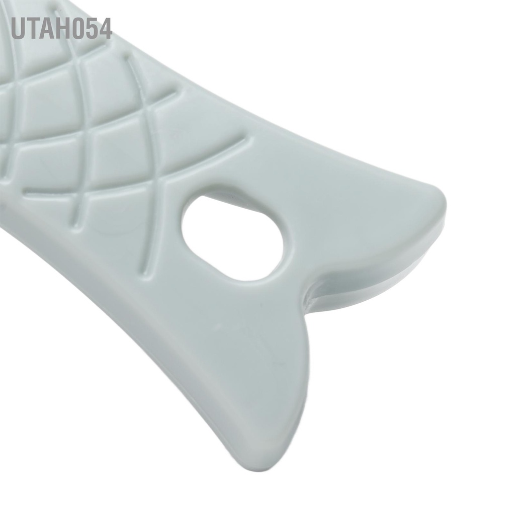 Utah054 10 cái Tẩy vảy cá Cầm tay cầm Có thể treo Nhỏ gọn Bàn chải đánh hiệu quả cho nhà hàng bếp